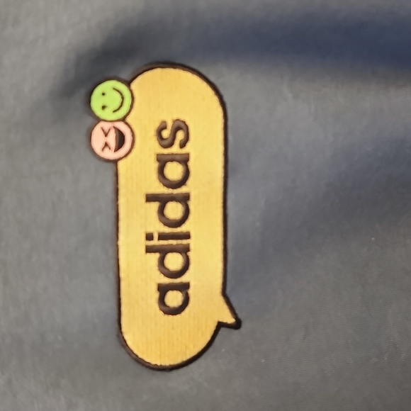 Adidas Men's Navy Blue Emoji Sweatshirt Hoodie Smiley Face Size XL - Picture 3 of 11